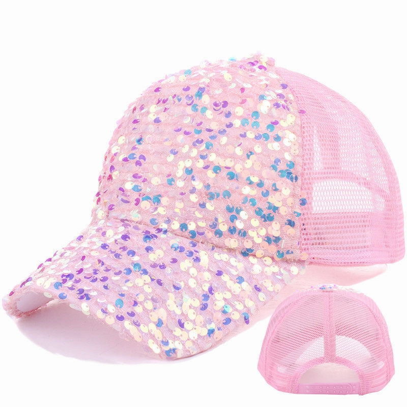 Wholesale Cotton Summer Sequin Sun Hat Baseball Cap
