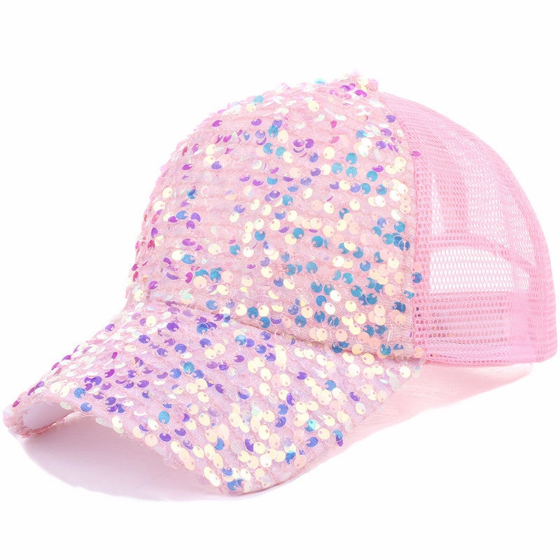 Wholesale Cotton Summer Sequin Sun Hat Baseball Cap