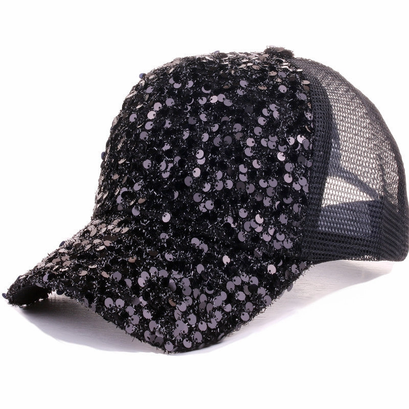 Wholesale Cotton Summer Sequin Sun Hat Baseball Cap