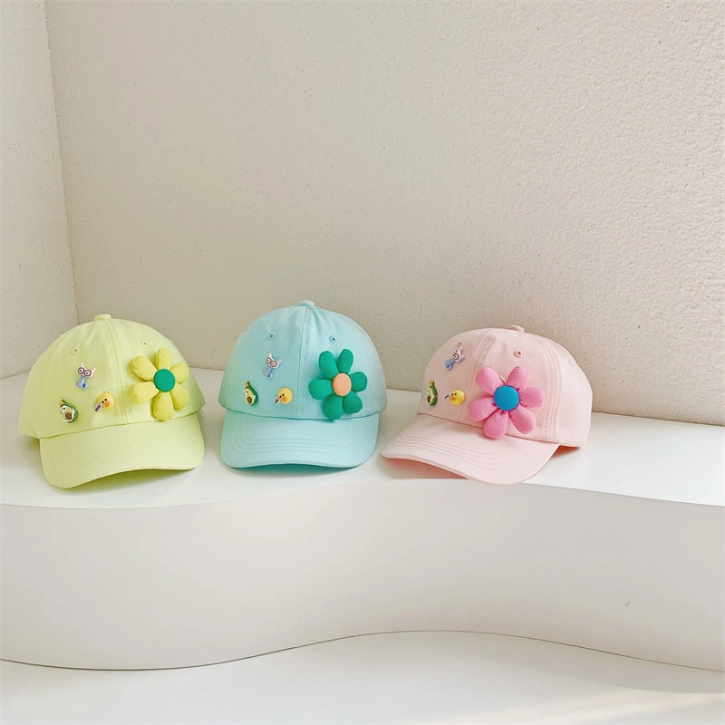 Wholesale Cotton Sunflower Children's Baseball Cap
