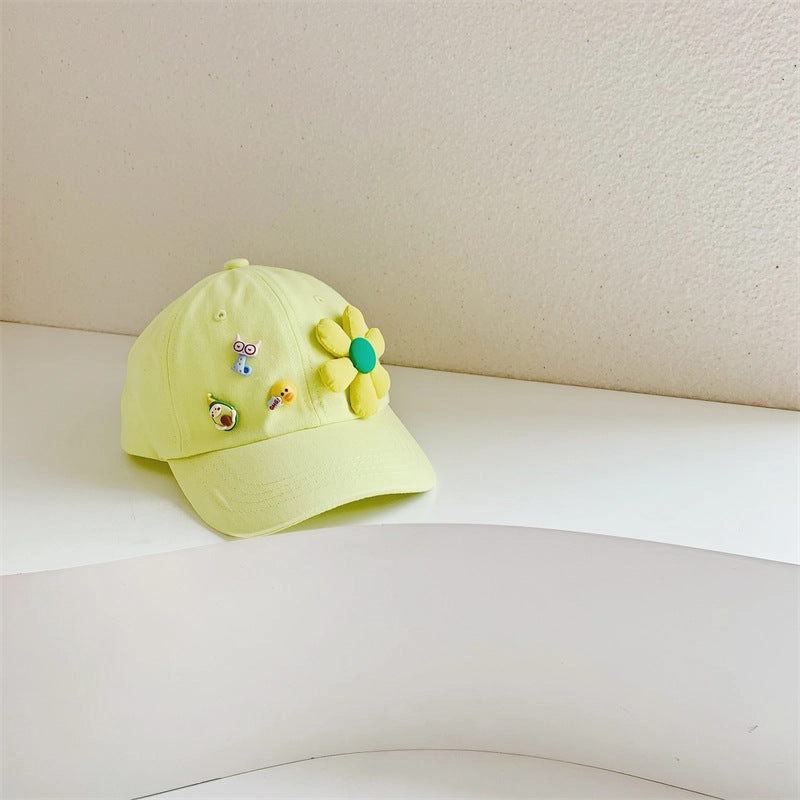 Wholesale Cotton Sunflower Children's Baseball Cap