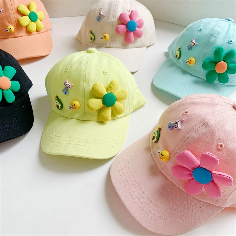 Wholesale Cotton Sunflower Children's Baseball Cap