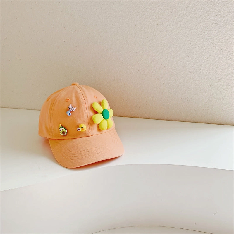 Wholesale Cotton Sunflower Children's Baseball Cap