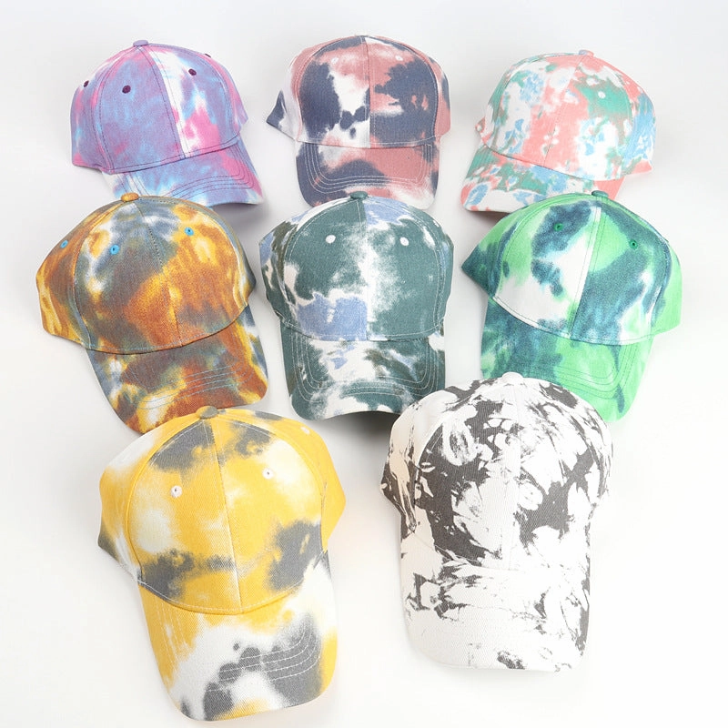 Wholesale Cotton Tie Dye Gradient Baseball Caps