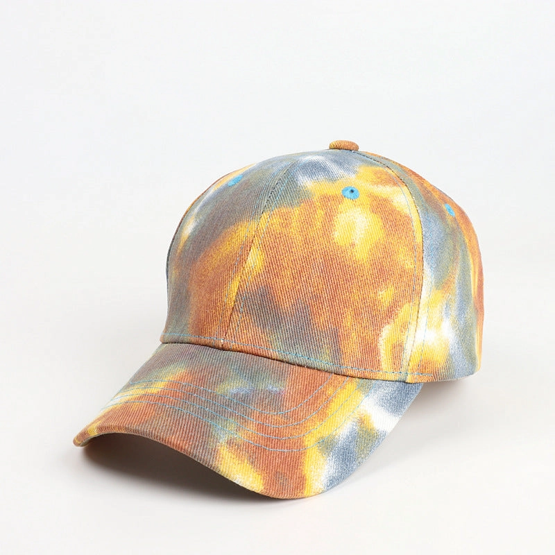 Wholesale Cotton Tie Dye Gradient Baseball Caps