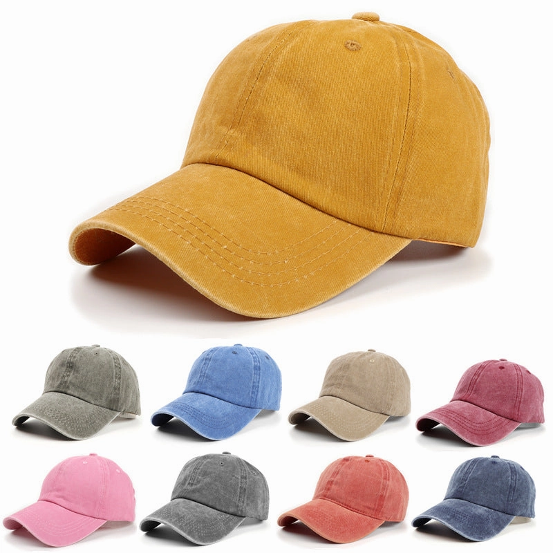 Wholesale Cotton Town Shop Treasure Washed Soft Top Curved Brim Baseball Cap