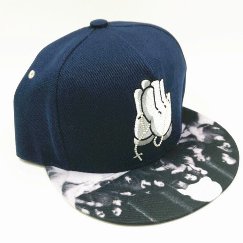 Wholesale Cotton Two Hand Printed Street Dance Hip-hop Hats