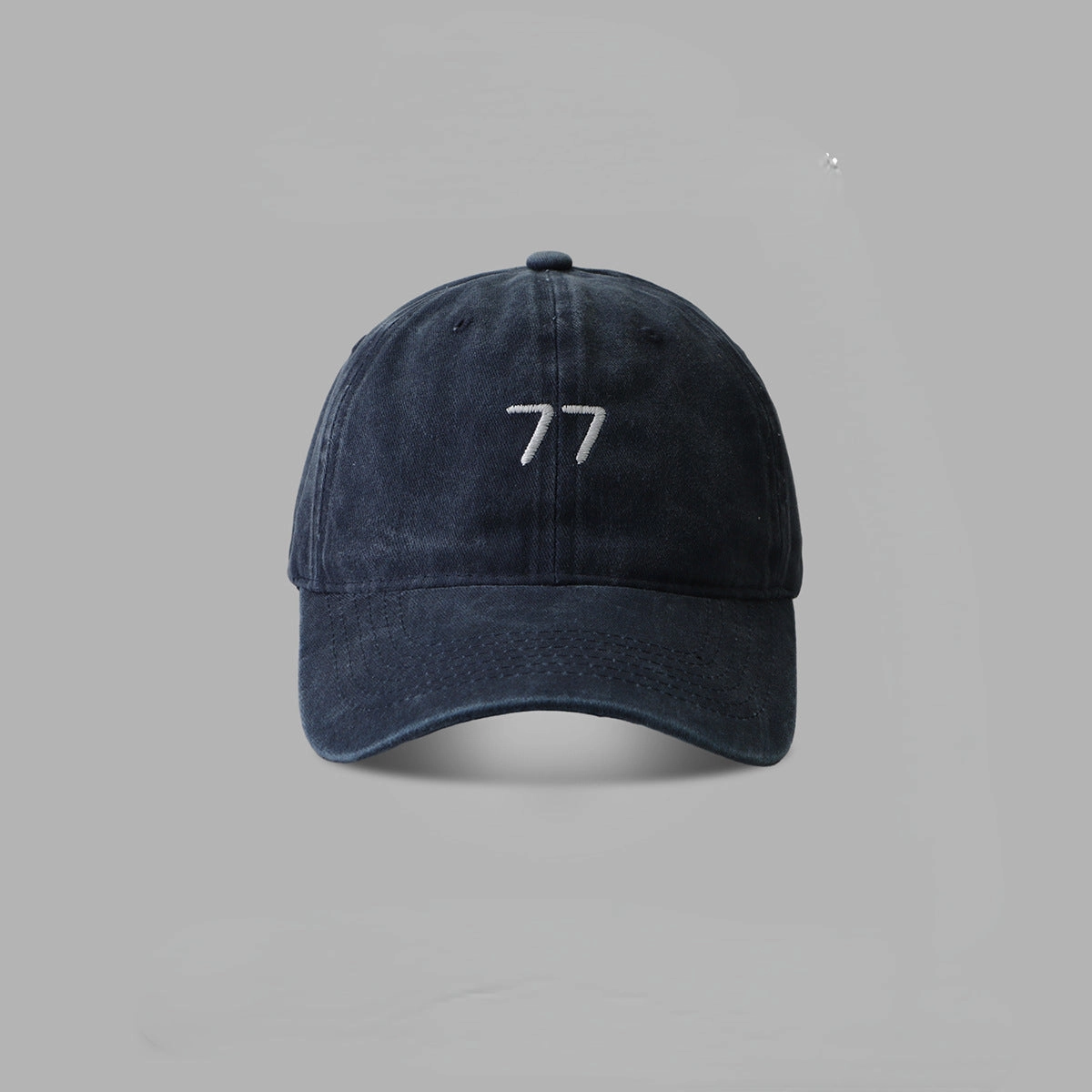 Wholesale Cotton Washed 77 Embroidered Baseball Cap