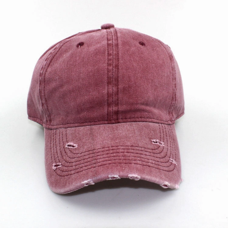 Wholesale Cotton Washed Hole Baseball Cap