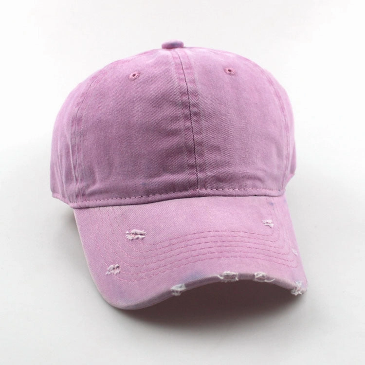 Wholesale Cotton Washed Hole Baseball Cap