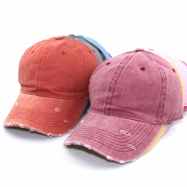 Wholesale Cotton Washed Hole Baseball Cap
