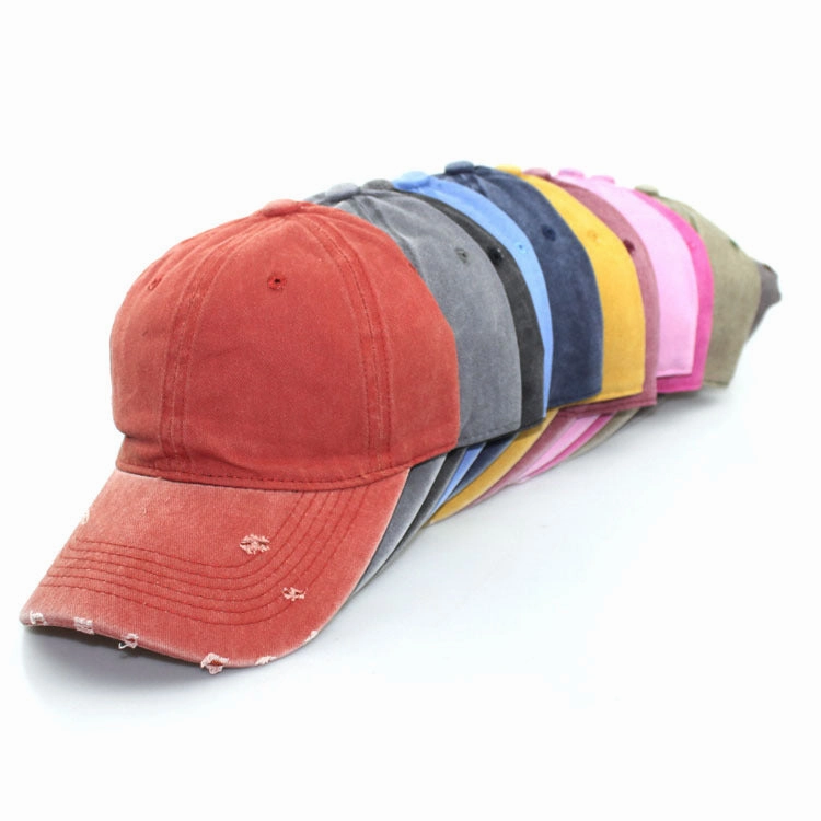 Wholesale Cotton Washed Hole Baseball Cap