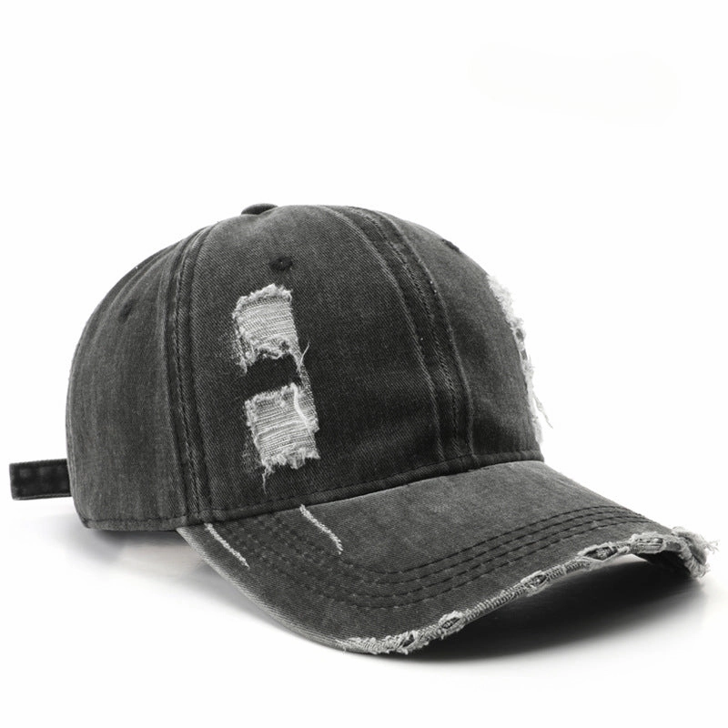Wholesale Cotton Washed Hole Solid Color Light Plate Baseball Cap