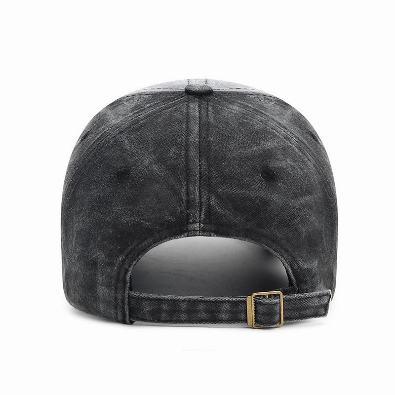 Wholesale Cotton Washed Old Letter Embroidered Baseball Caps