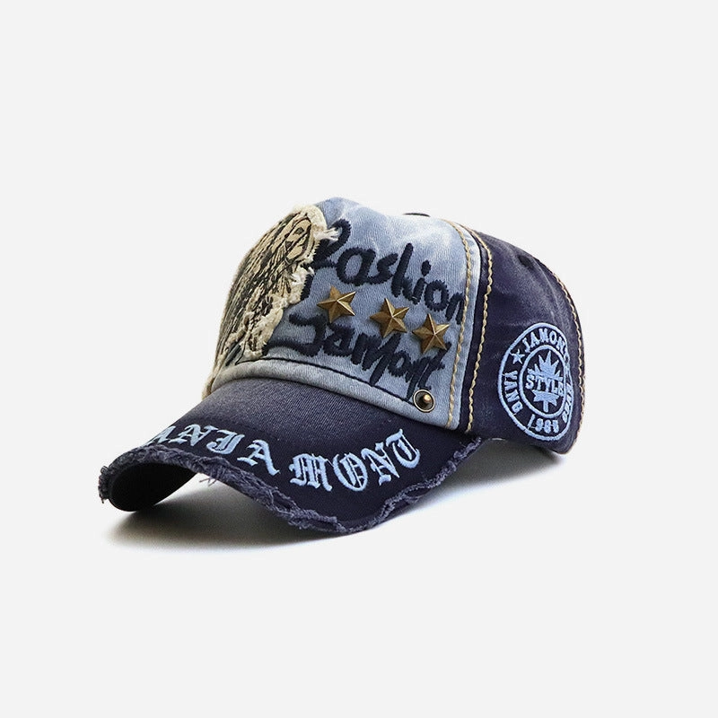 Wholesale Cotton Willow Nail Casual Letter Baseball Cap