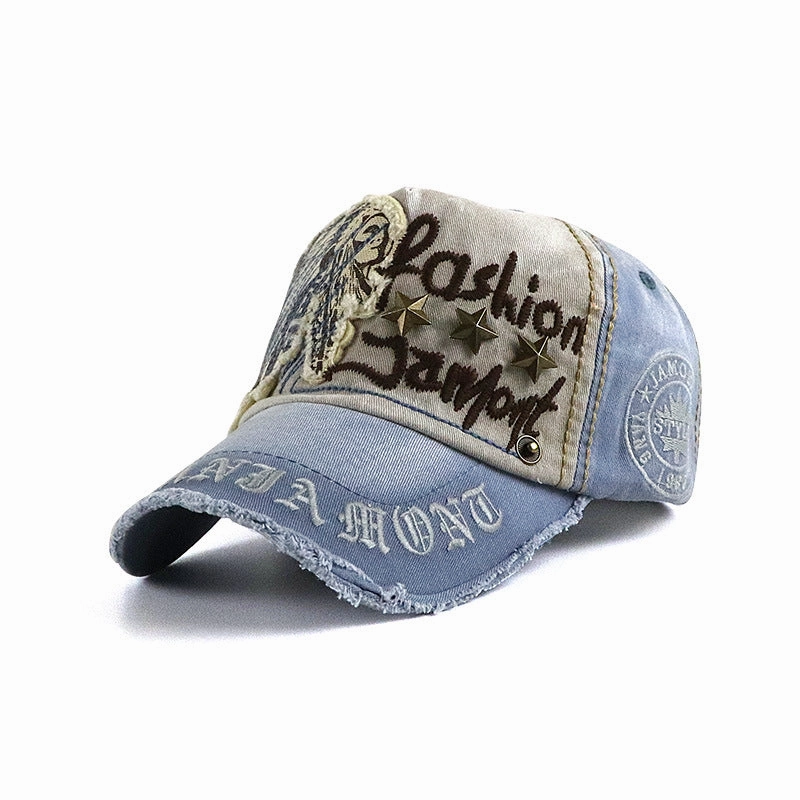 Wholesale Cotton Willow Nail Casual Letter Baseball Cap