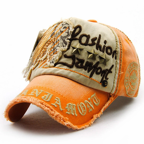 Wholesale Cotton Willow Nail Casual Letter Baseball Cap