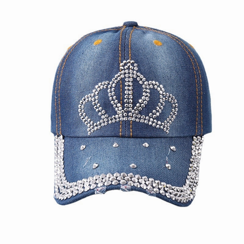 Wholesale Cotton with Diamonds Pearl Rivets Baseball Cap
