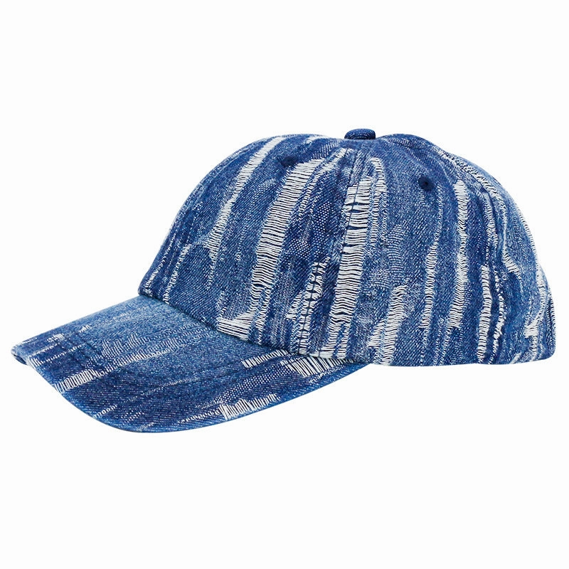 Wholesale Denim Distressed Baseball Caps