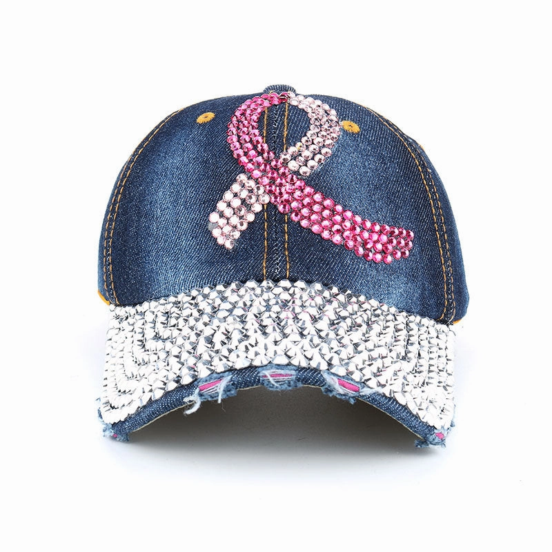Wholesale Denim Dot Diamond Baseball Cap