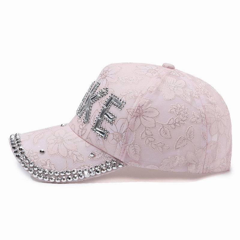 Wholesale Diamond Inlaid Cotton Baseball Caps