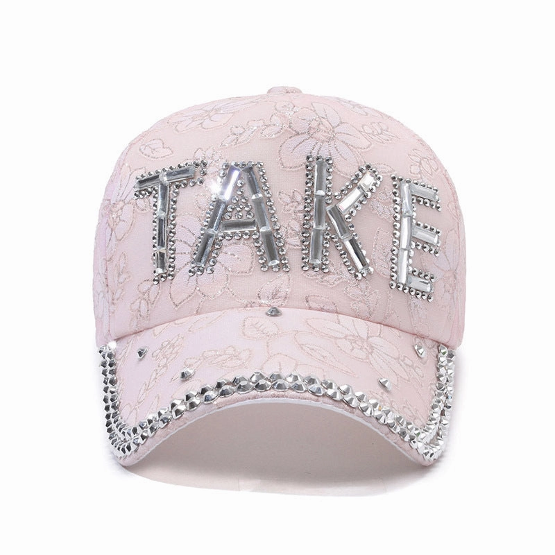 Wholesale Diamond Inlaid Cotton Baseball Caps
