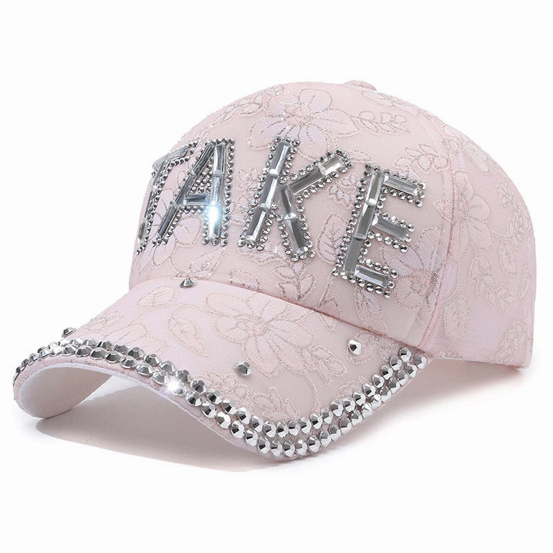 Wholesale Diamond Inlaid Cotton Baseball Caps