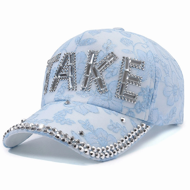 Wholesale Diamond Inlaid Cotton Baseball Caps