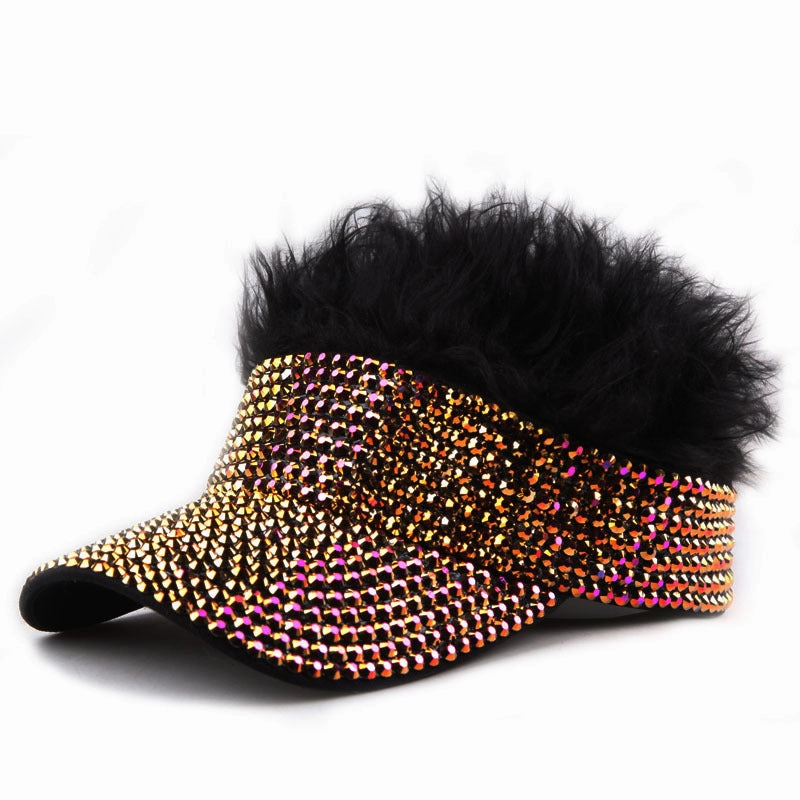 Wholesale Diamond Studded Wigs with An Empty Top Baseball Cap