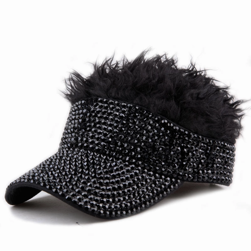 Wholesale Diamond Studded Wigs with An Empty Top Baseball Cap