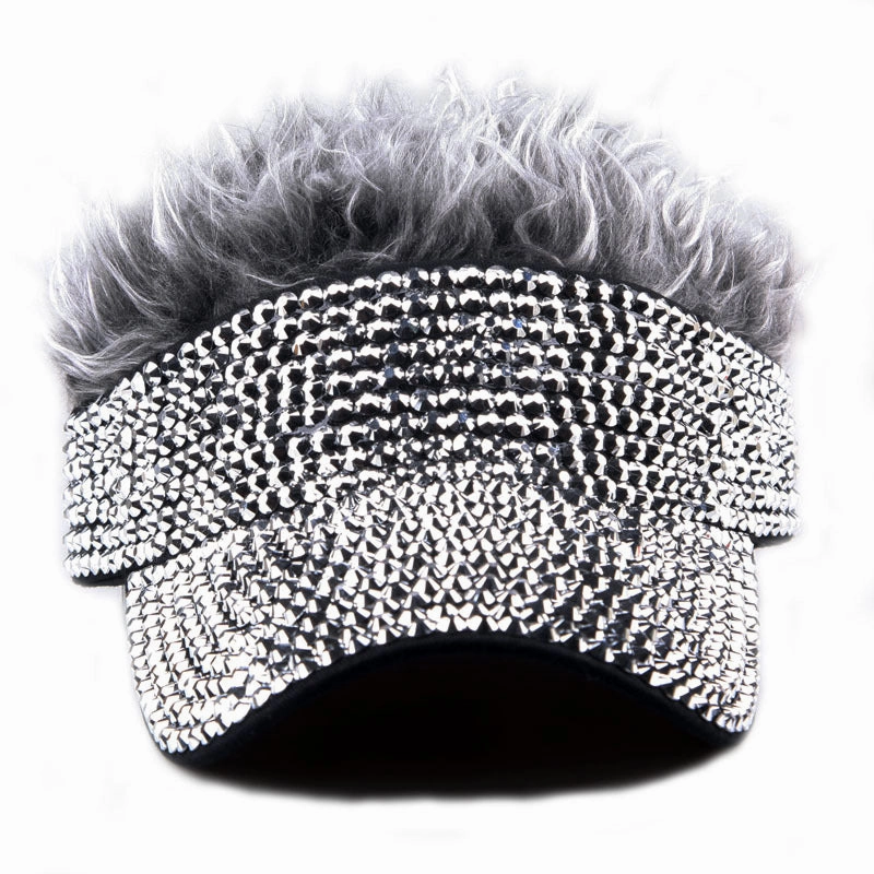 Wholesale Diamond Studded Wigs with An Empty Top Baseball Cap