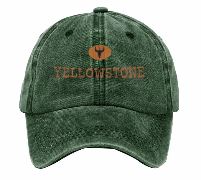 Wholesale Distressed Washed Cotton Distressed Printed Soft-capped Baseball Cap