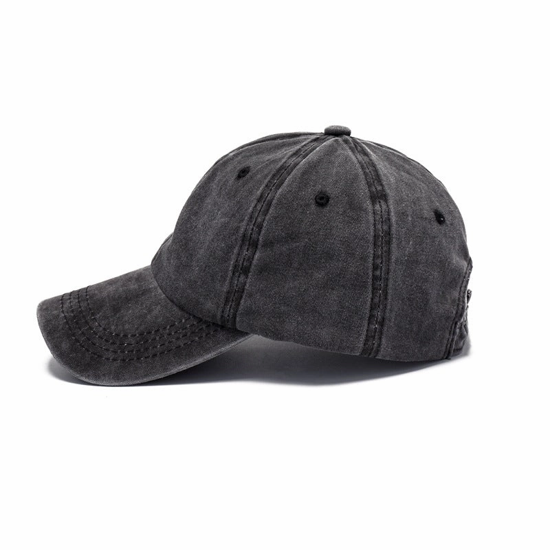 Wholesale Distressed Washed Cotton Distressed Printed Soft-capped Baseball Cap