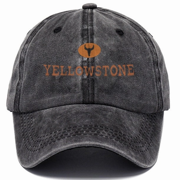 Wholesale Distressed Washed Cotton Distressed Printed Soft-capped Baseball Cap