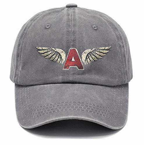 Wholesale Distressed Washed Cotton Distressed Printed Soft-capped Baseball Cap