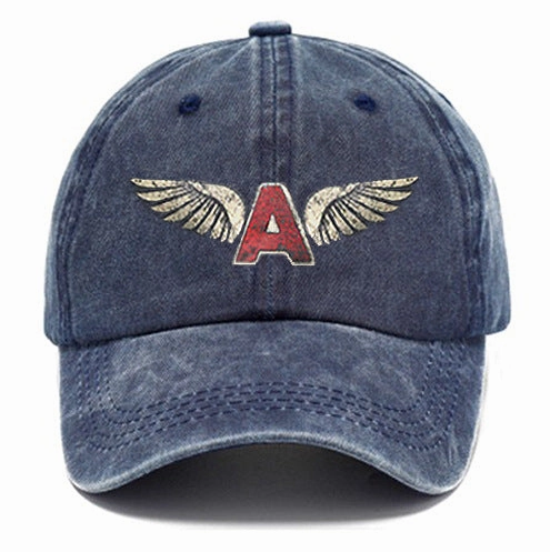 Wholesale Distressed Washed Cotton Distressed Printed Soft-capped Baseball Cap
