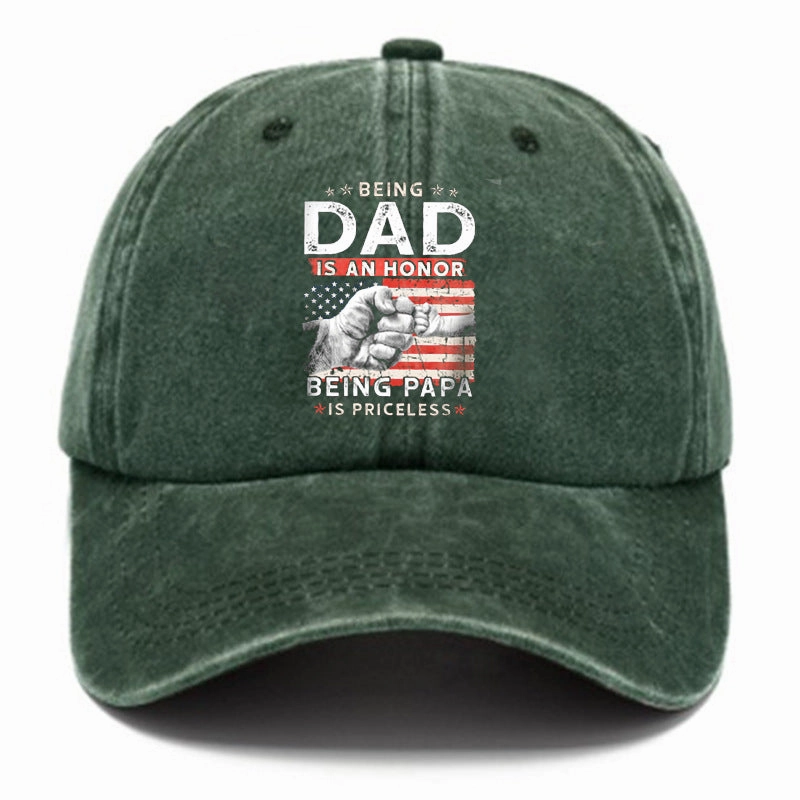 Wholesale Distressed Washed Cotton Distressed Printed Soft-capped Baseball Cap