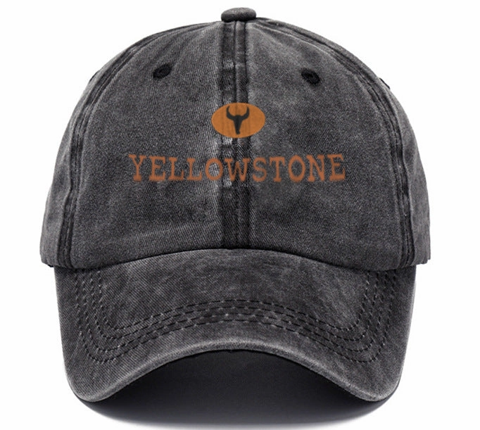Wholesale Distressed Washed Cotton Distressed Printed Soft-capped Baseball Cap