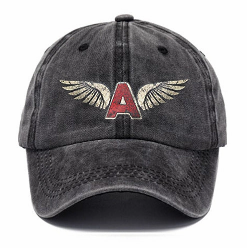 Wholesale Distressed Washed Cotton Distressed Printed Soft-capped Baseball Cap