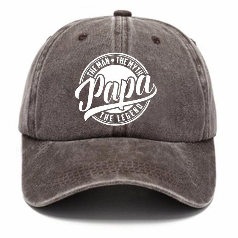 Wholesale Distressed Washed Cotton Printed Baseball Caps