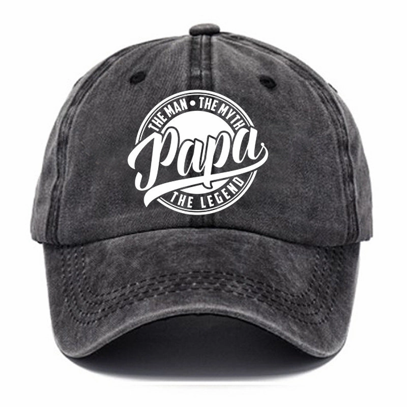 Wholesale Distressed Washed Cotton Printed Baseball Caps