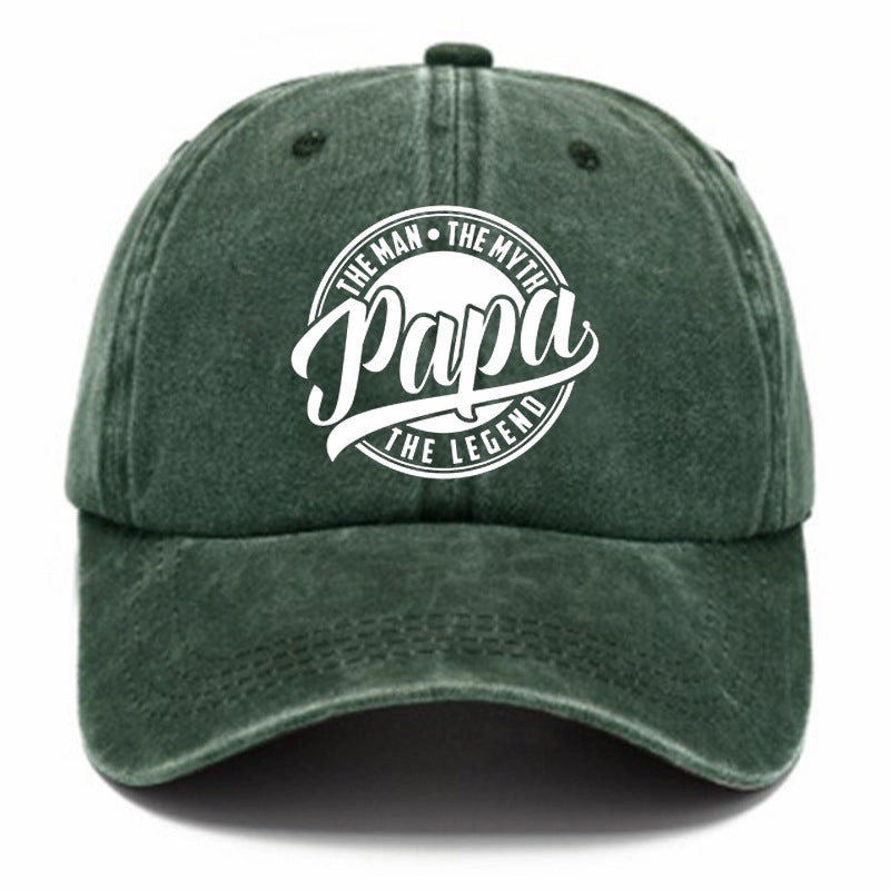 Wholesale Distressed Washed Cotton Printed Baseball Caps