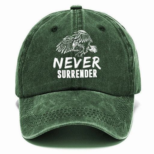Wholesale Distressed Washed Cotton Printed Soft Top Baseball Cap