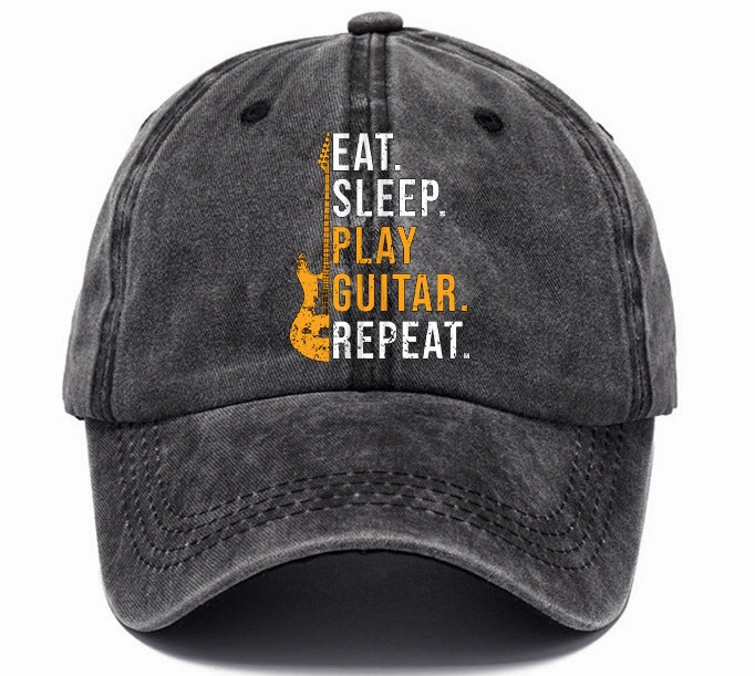 Wholesale Distressed Washed Cotton Printed Soft Top Baseball Cap