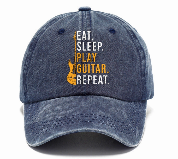 Wholesale Distressed Washed Cotton Printed Soft Top Baseball Cap