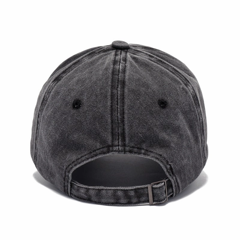 Wholesale Distressed Washed Cotton Printed Soft Top Baseball Cap
