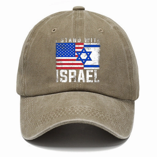 Wholesale Distressed Washed Cotton Printed Soft Top Baseball Cap