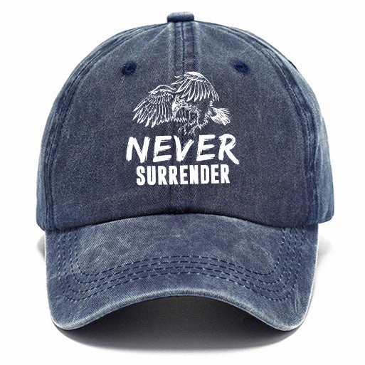 Wholesale Distressed Washed Cotton Printed Soft Top Baseball Cap