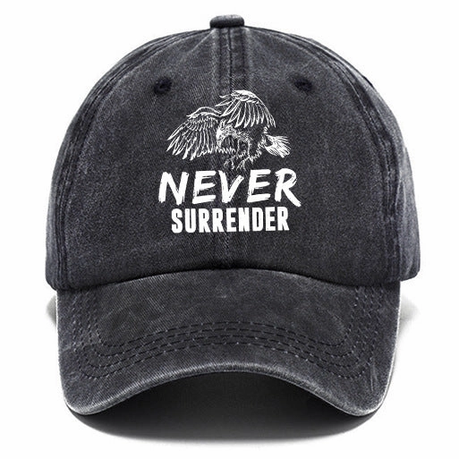 Wholesale Distressed Washed Cotton Printed Soft Top Baseball Cap