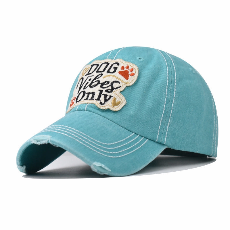 Wholesale DOG Embroidered Denim Baseball Cap